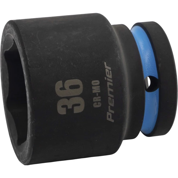 Sealey 3/4"Dr Impact Socket 36mm (Cyan Coded Ring)