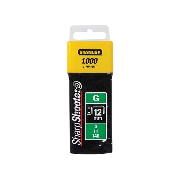 Stanley® Hand Tools TRA708T Heavy-Duty Staples 12mm (Pack 1000) STANLEY® Hand Tools - Town Tools
