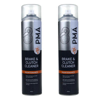 2 x PMA Brake And Clutch Cleaner Degreaser Aerosol Professional Spray 600ml BRCL