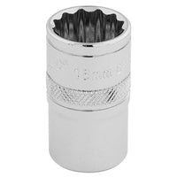 Draper HI-TORQ 12 Point Socket, 1/2" Sq. Dr., 16mm 33160