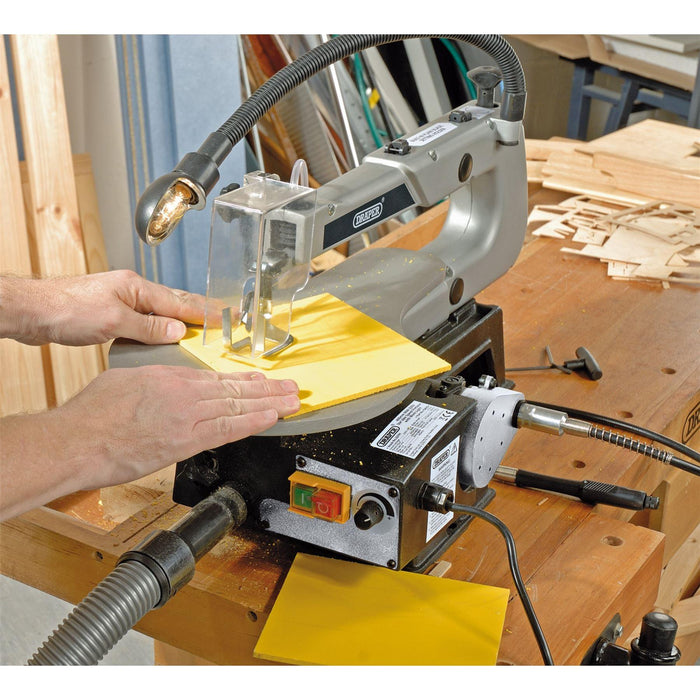 Draper Variable Speed Scroll Saw with Flexible Drive Shaft and Worklight, 405mm, Draper - Town Tools 