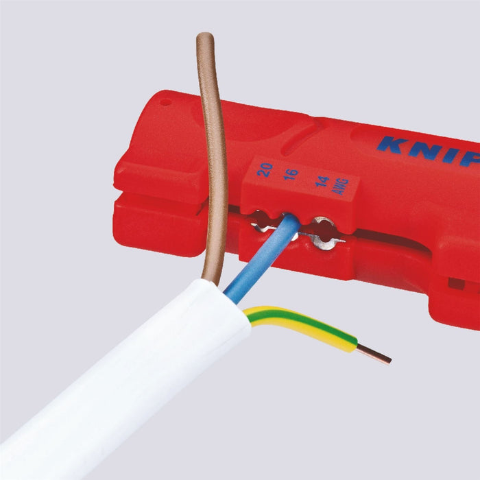 Draper Knipex 16 64 125 SB Stripping Tool for flat and round cable, 125mm Draper - Town Tools