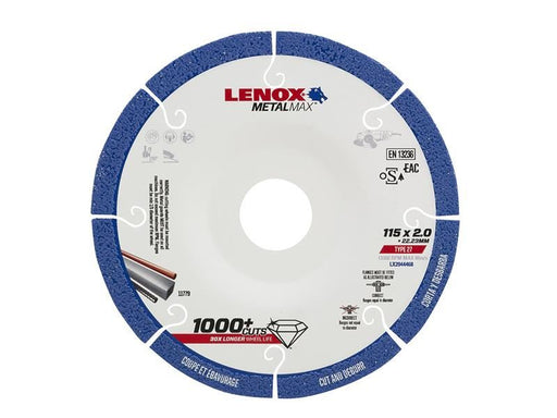 LENOX METALMAX Diamond Blade 115 x 2.0 x 22.23mm LENOX - Town Tools