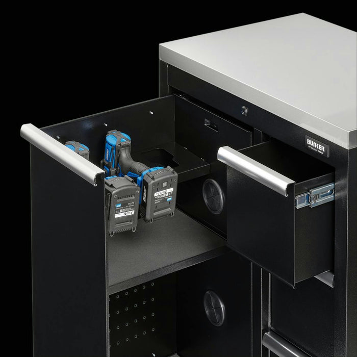 Draper BUNKER Modular Power Tool Base Cabinet, 4 Drawer, 680mm - MS400-PTBC