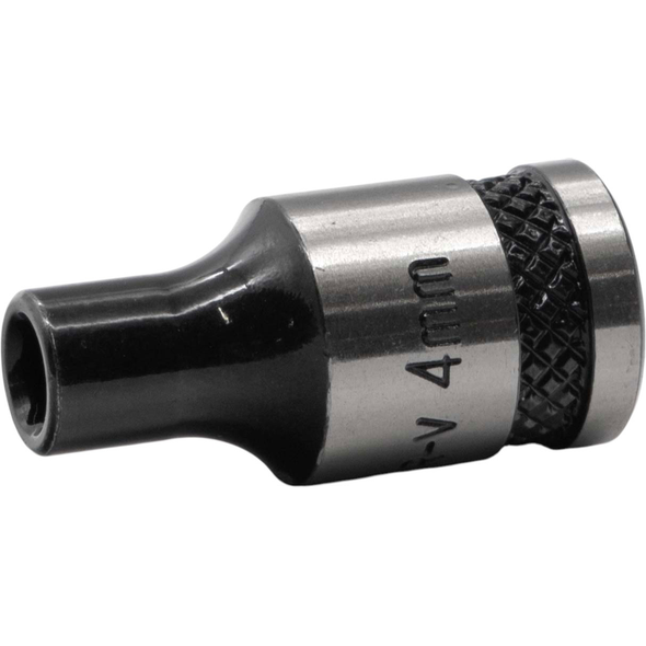 Sealey 1/4"Dr Socket 4mm (Black Series)