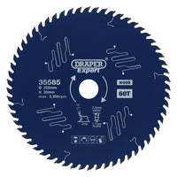 Draper Expert TCT Circular Saw Blade for Wood with PTFE Coating, 255 x 30mm, 60T