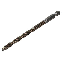 Faithfull HSSE M35 Cobalt Quick-Change Impact Drill Bit 5.0mm OL:102mm WL:52mm