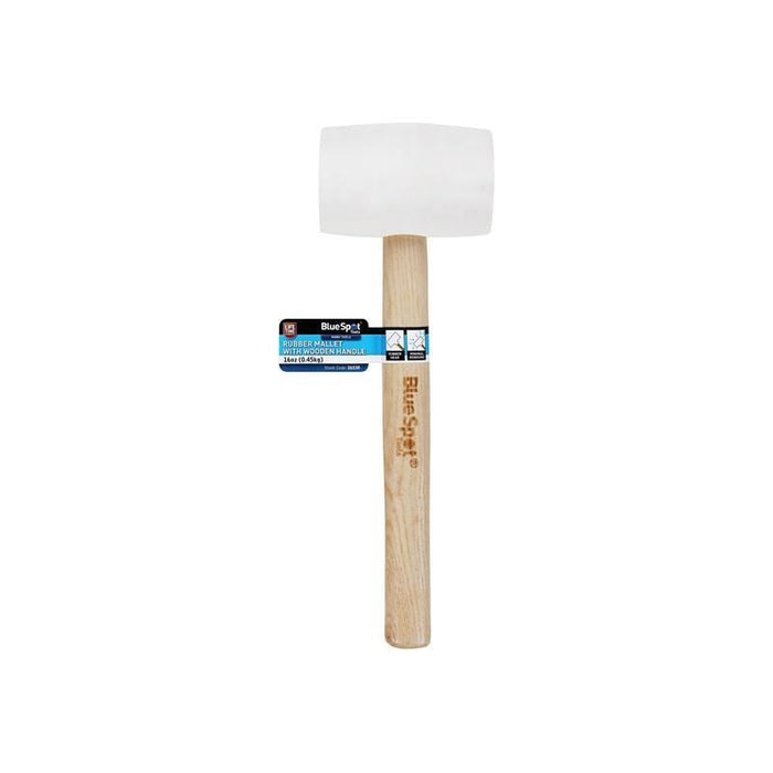 Bluespot Tools White Rubber Mallet 454g (16oz) BlueSpot Tools - Town Tools