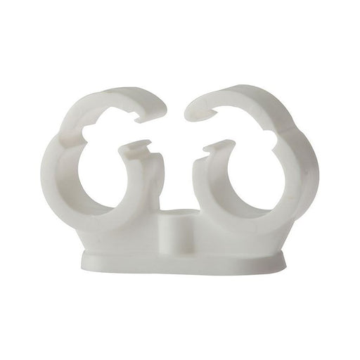 Forgefix Pipe Clip Double Cliplock 22mm Box 50 ForgeFix - Town Tools