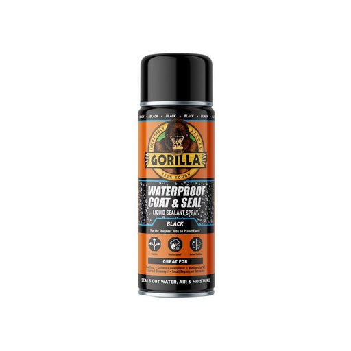 Gorilla Glue Waterproof Coat & Seal Spray Black 450ml Gorilla Glue - Town Tools