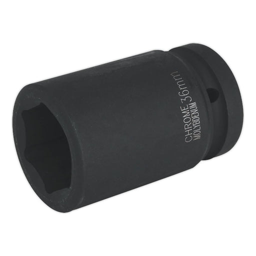 Sealey Impact Socket 36mm Deep 1"Sq Drive IS136D Sealey - Town Tools 