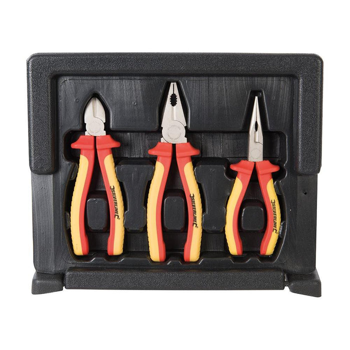 Silverline Expert VDE Pliers Set 3pce 3pce Silverline - Town Tools 