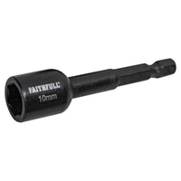 Faithfull Magnetic Impact Nut Driver 10mm x 1/4in Hex