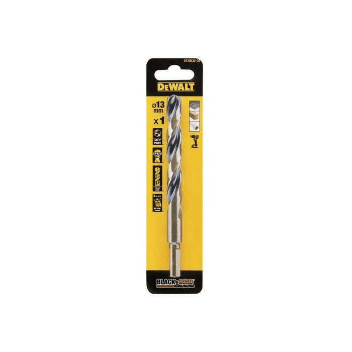 Dewalt Power Tools BLACK&GOLD HSS Drill Bit 13.0mm DeWALT Power Tools - Town Tools