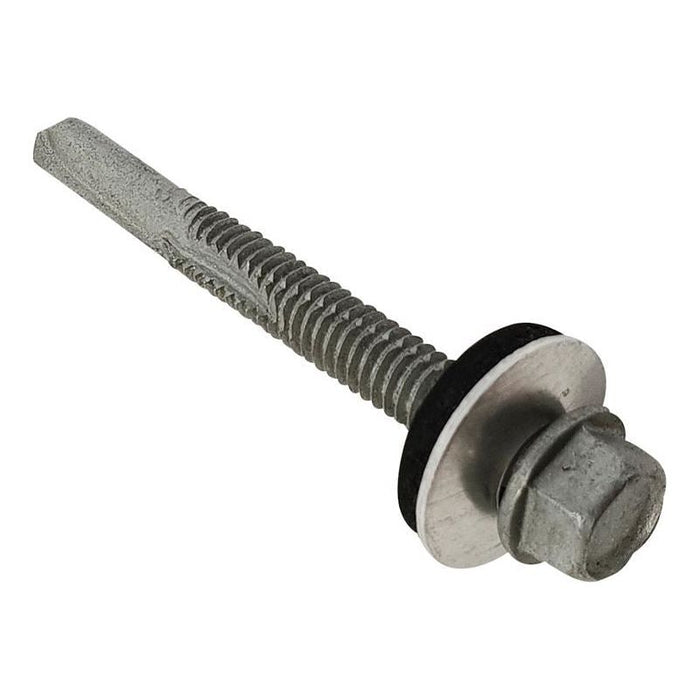 Forgefix TechFast Roofing Sheet to Steel Hex Screw & Washer No.5 Tip 5.5 x 65mm Box 100 ForgeFix - Town Tools