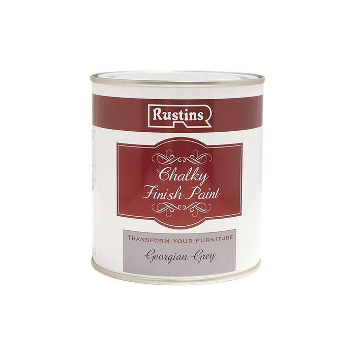 Rustins Chalky Finish Paint Georgian Grey 250ml Rustins - Town Tools