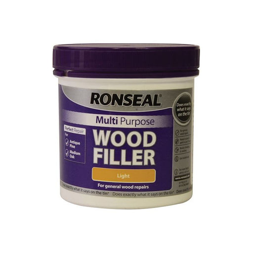 Ronseal Multipurpose Wood Filler Tub Light 465g Ronseal - Town Tools
