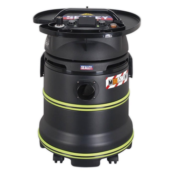 Sealey Vacuum Cleaner Industrial Dust-Free Wet/Dry 35L 1000W/230V Plastic Drum M Sealey - Town Tools 