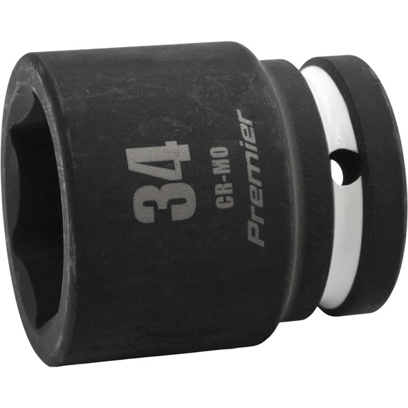 Sealey 3/4"Dr Impact Socket 34mm (White Coded Ring)