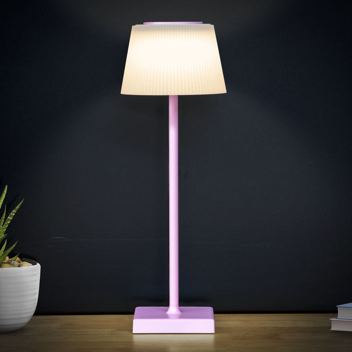 Dellonda Rechargeable Table Lamp for Home Office Restaurant RGB Colours