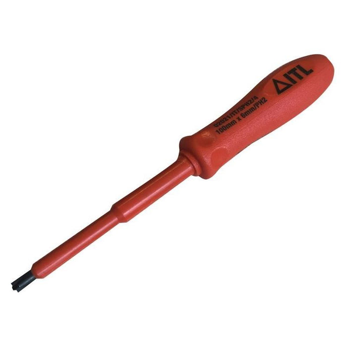 Itl Insulated Insulated Slotted/Phillips Screwdriver 100 x 6mm x PH2 ITL Insulated - Town Tools