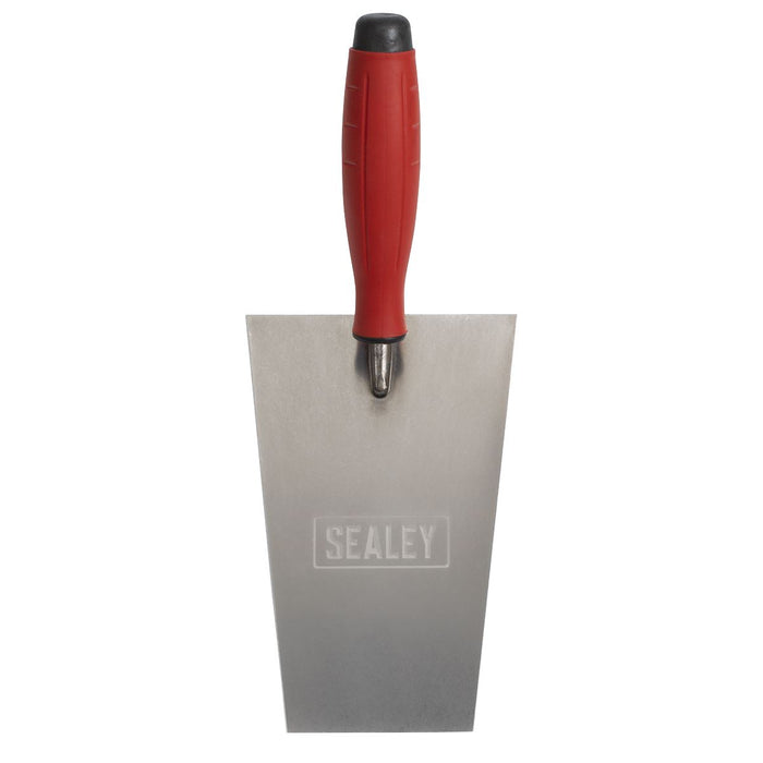 Sealey Stainless Steel Bucket Trowel with Rubber Handle 180mm T1204 Sealey - Town Tools 