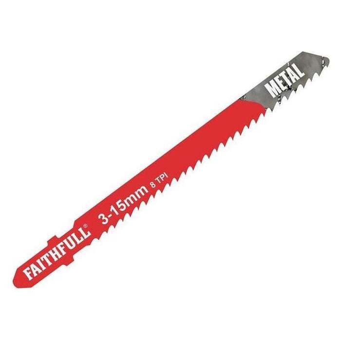 Faithfull Metal Cutting Jigsaw Blades Pack of 5 T127D Faithfull - Town Tools