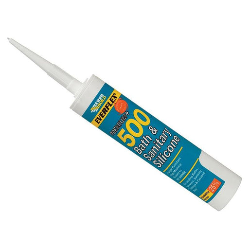 Everbuild Sika 500 Bath & Sanitary Silicone Sealant Manhattan Grey 290ml Everbuild Sika - Town Tools