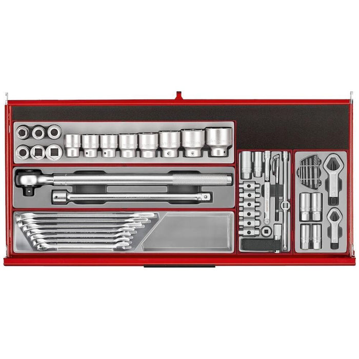 Teng Tools 37" PRO35™ roller cabinet tool kit 595 pieces red Town Tools - Town Tools