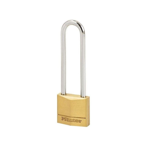 Master Lock Solid Brass 30mm Padlock 4-Pin - 64mm Shackle Master Lock - Town Tools