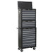 Sealey Tool Chest Combination 16 Drawer with Ball-Bearing Slides Black/Grey Sealey - Town Tools 