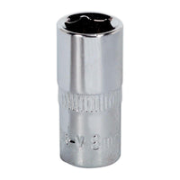 Sealey WallDrive Socket 8mm 1/4"Sq Drive Fully Polished SP1408