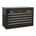 Sealey Topchest 5 Drawer with Ball-Bearing Slides Black AP225B Sealey - Town Tools 