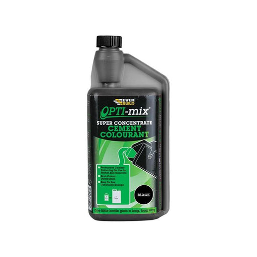 Everbuild Sika Opti-Mix Cement Colourant Black 1 litre Everbuild Sika - Town Tools