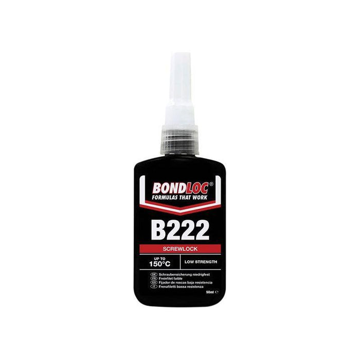 Bondloc B222 Screwlock Low Strength Threadlocker 50ml Bondloc - Town Tools