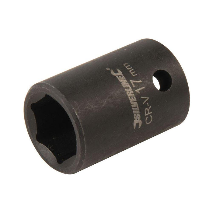 Silverline Impact Socket 1/2" Drive 6pt Metric 17mm Silverline - Town Tools 