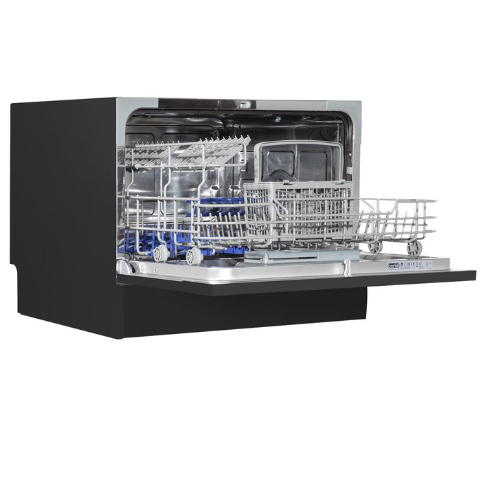 Baridi Tabletop Dishwasher 6 Place Settings 6.5L Capacity - Black DH85