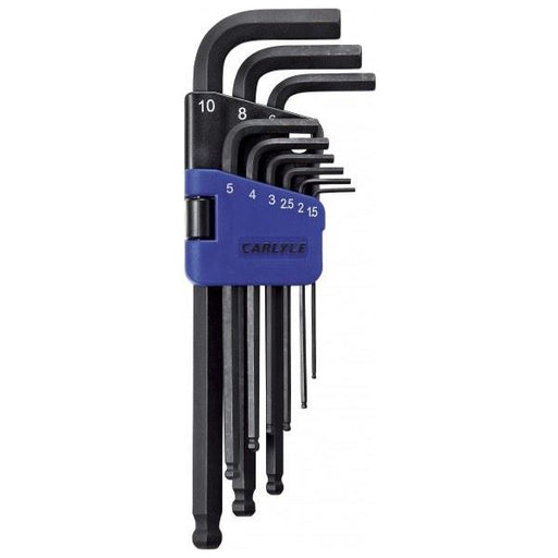 Carlyle Hand Tools Hex Key Set - Ball Long - Metric Caryle Tools - Town Tools 