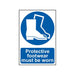 Scan Protective Footwear Must Be Worn - PVC Sign 200 x 300mm Scan - Town Tools