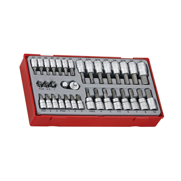 Teng Tools 1/4" & 3/8" Bit Socket Set TT1 35 Pieces Teng Tools - Town Tools 