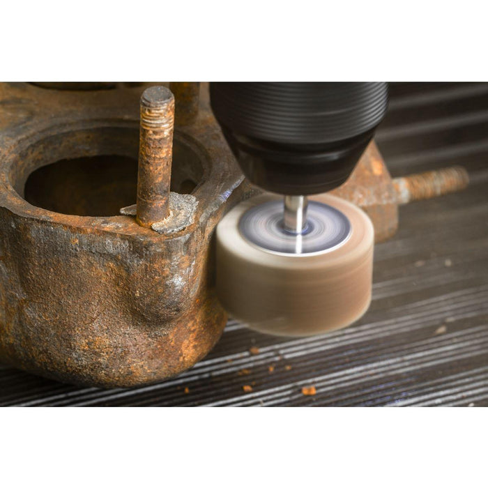 Sealey 40 x 20mm Abrasive Flap Wheel on 6mm Shaft 40Grit - Pack of 5 FW4020405 Sealey - Town Tools 