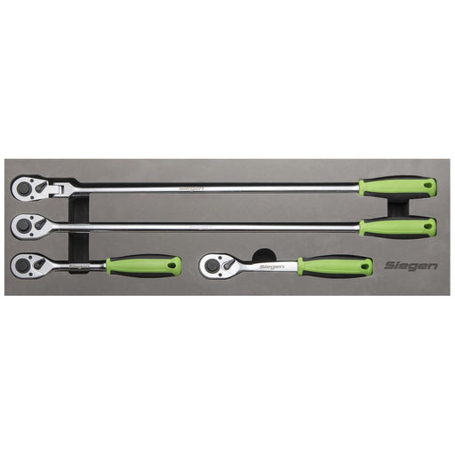 Sealey Ratchet Wrench Set 4pc 1/2"Sq Drive Flip Reverse S01231 Sealey - Town Tools 