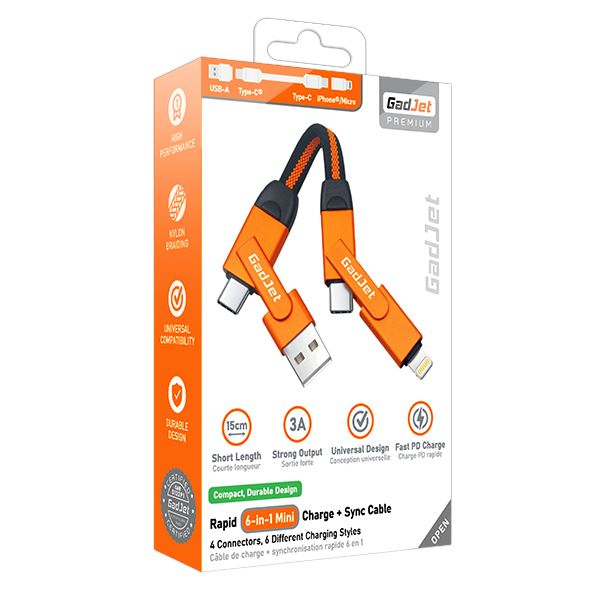Ring CA19 6-In-1 Charge & Sync Cable