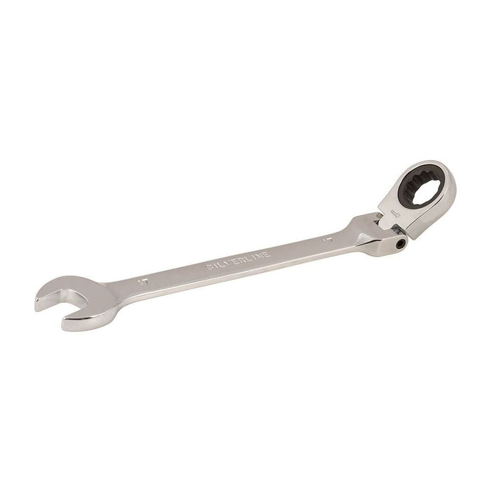 Silverline Flexible Head Ratchet Spanner 17mm Silverline - Town Tools 