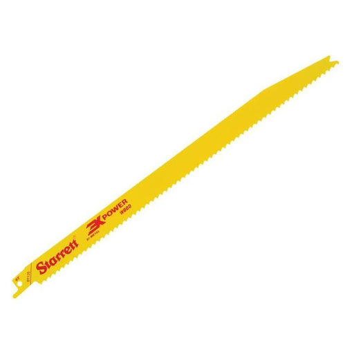 Starrett BT126-5 Bi-Metal Reciprocating Blade, Wood Tapered 300mm 6 TPI (Pack 5) Starrett - Town Tools