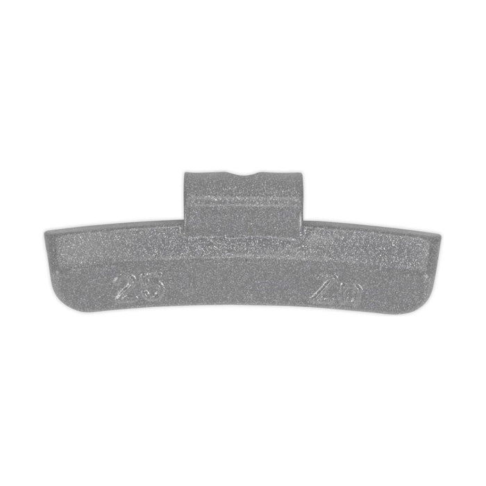 Sealey Wheel Weight 25g Hammer-On Plastic Coated Zinc for Alloy Wheels Pack of 1 Sealey - Town Tools 