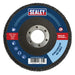 Sealey 115mm Zirconium Flap Discs 40Grit 22mm Bore - Pack of 10 FD1154010 Sealey - Town Tools 