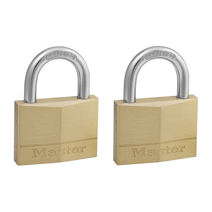 Master Lock Solid Brass 50mm Padlock 5-Pin - Keyed Alike x 2 Master Lock - Town Tools