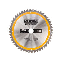 Dewalt Power Tools Stationary Construction Circular Saw Blade 250 x 30mm x 48T