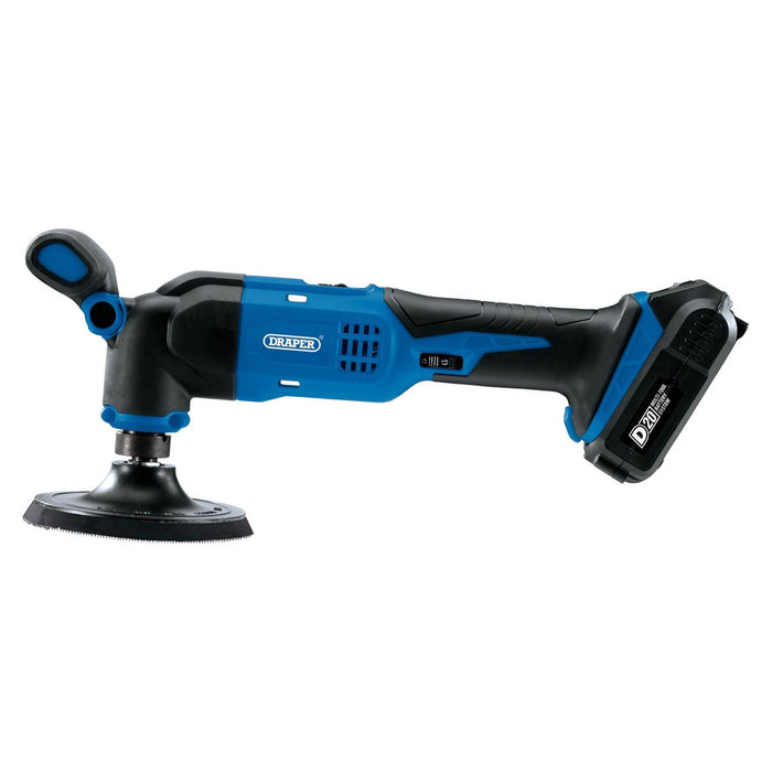 Draper D20 20V Dual Action Polisher, 125mm (Sold Bare) 55741 Draper - Town Tools 